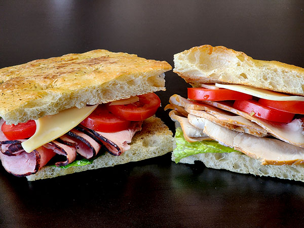 focaccia sandwiches